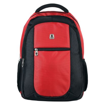 Picture of Volkano Jet Backpack With 15.6in Laptop Pocket, Black/Red