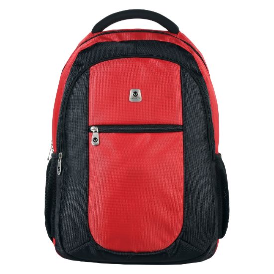 Picture of Volkano Jet Backpack With 15.6in Laptop Pocket, Black/Red