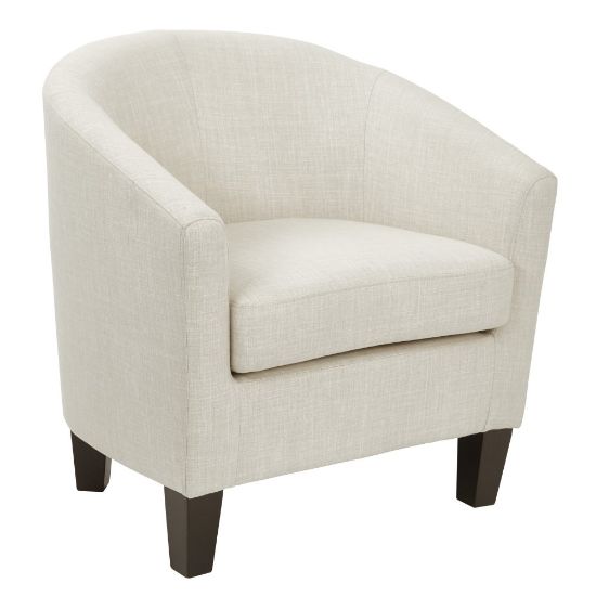 Picture of Ave Six Work Smart Ethan Tub Chair, Linen/Dark Espresso