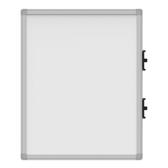 Picture of Luxor Magnetic Dry-Erase Whiteboards, 23 5/16in x 18 3/4in, Aluminum Frame With Silver Finish, Pack Of 4