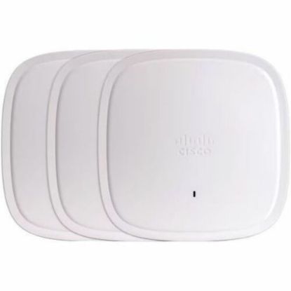 Picture of Cisco Catalyst 9105AXW Dual Band 802.11ax 1.48 Gbit/s Wireless Access Point - 2.40 GHz, 5 GHz - Internal - MIMO Technology - 4 x Network (RJ-45) - 2.5 Gigabit Ethernet, Gigabit Ethernet - Bluetooth 5 - Wall Plate