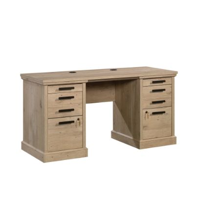 Picture of Sauder Maso Peak 60inW Commercial Credenza Computer Desk, Prime Oak