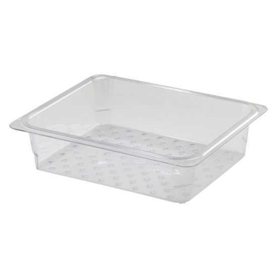 Picture of Cambro Camwear GN 1/2 Size 3in Colander Pans, Clear, Set Of 6 Pans