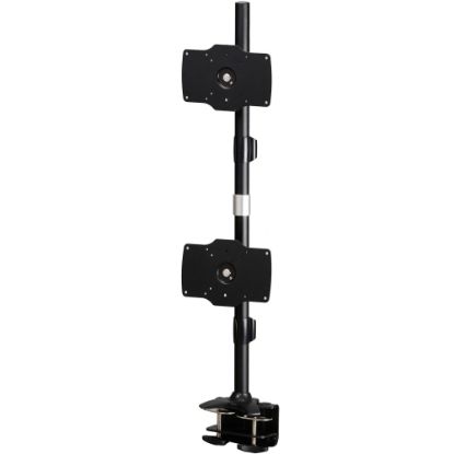 Picture of Amer Mounts Clamp Based Hex Monitor Mount for six 15in-24in LCD/LED Flat Panel Screens Vertical Clamp Based Dual Monitor Mount for two 24in-32in LCD/LED Flat Panels - Supports up to 26.5lb monitors, +/- 20 degree tilt, and VESA 75/100