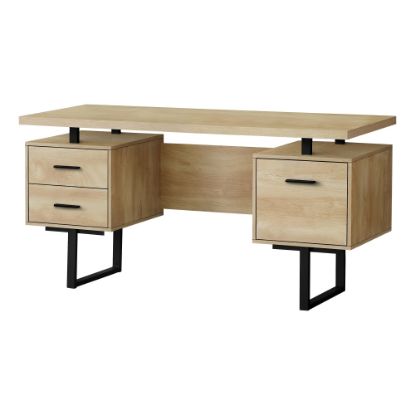 Picture of Monarch Specialties Violet 60inW Computer Desk, Natural