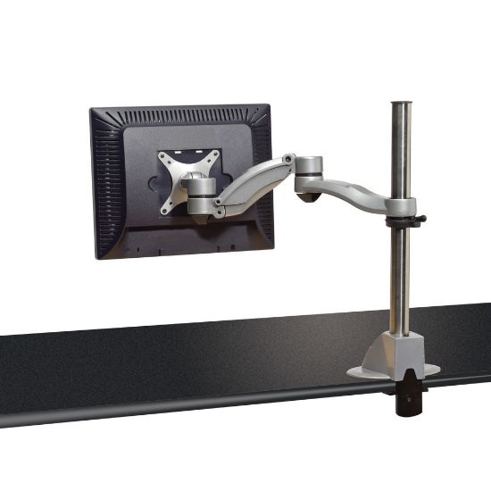 Picture of KellyREST Desk-Mount Flat Panel Monitor Arm With Dual Extension, Silver