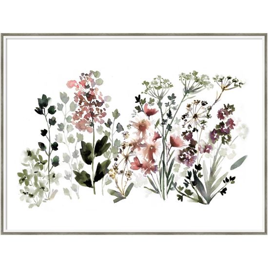 Picture of Amanti Art Muted Wildflowers by Sara Berrenson Wood Framed Wall Art Print, 41inW x 31inH, White