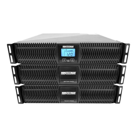 Picture of Minuteman Endeavor ED10000RT-XFR - UPS (rack-mountable / external) - AC 208/240 V - 8000 Watt - 8889 VA - 1-phase - no battery - PFC