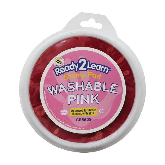 Picture of Ready 2 Learn Jumbo Washable Stamp Pad, Pink, Pack of 6