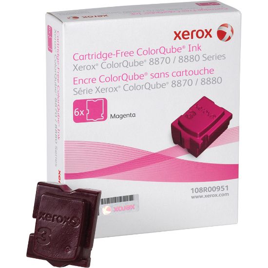 Picture of Xerox 8870 ColorQube Magenta Solid Ink, Pack Of 6, 108R00951