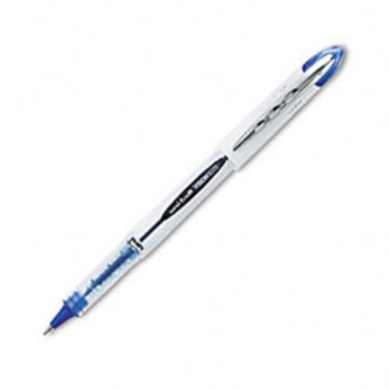 Picture of uni-ball Vision Elite Rollerball Pen, Bold Point, 0.8 mm, White Barrel, Blue-Black Ink