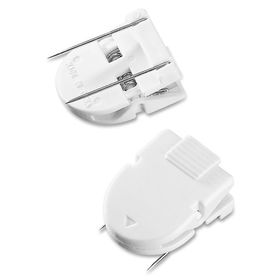 Picture of Advantus Panel Wall Clips, White, Pack Of 4