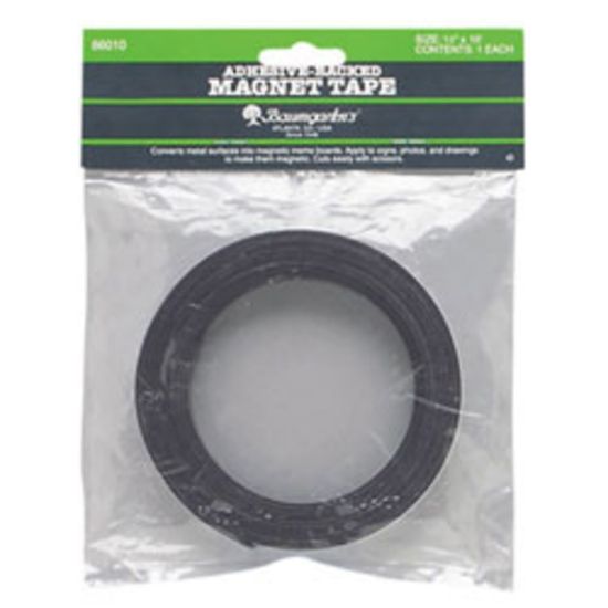 Picture of Baumgartens Zeus Magnetic Labeling Tape, 1in x 100ft, Black