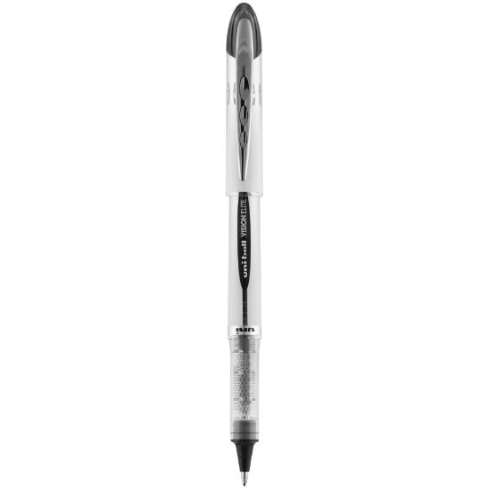 Picture of uni-ball Vision Elite Rollerball Pen, Bold Point, 0.8 mm, White Barrel, Black Ink