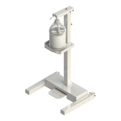 Picture of Built Sanitizer Floor Stand, 37in x 20in x 16-1/2in, White