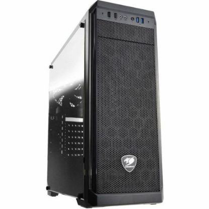 Picture of COUGAR MX330-G Gaming Computer Case - Mid-tower - Transparent - Tempered Glass - 1 x 4.72in x Fan(s) Installed - Mini ITX, Micro ATX, ATX Motherboard Supported - 5 x Fan(s) Supported - 1 x Internal 5.25in Bay - 2 x Internal 3.5in Bay