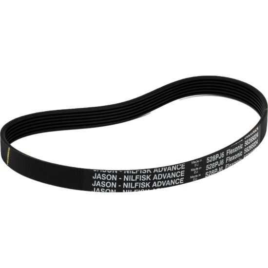 Picture of Nilfisk Replacement Poly Belt For Advance 16in And 18in Carpet Extractors, Black