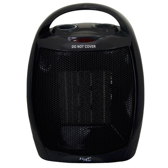 Picture of Vie Air 1500W Portable Ceramic Heater, 5-3/4inH x 7inW x 10inD, Black