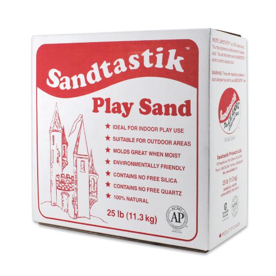 Picture of Sandtastik Play Sand, 25 lb, Sparkling White, Pack Of 2