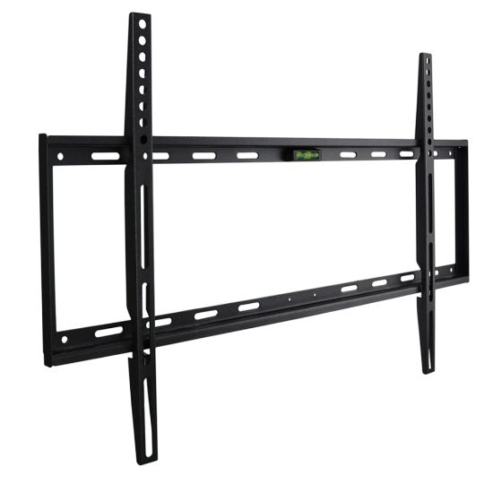 Picture of MegaMounts Fixed Wall Mount With Bubble Level For 32 - 70in Screens, 17inH x 27.25inW x 1inD, Black