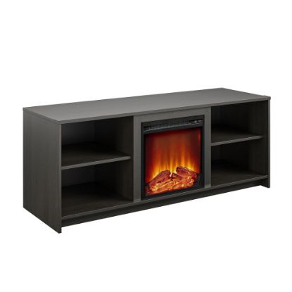 Picture of Ameriwood Home Cabrillo Fireplace TV Stand For TVs Up To 65in, 23-7/16inH x 59-3/4inW x 19-3/4inD, Espresso