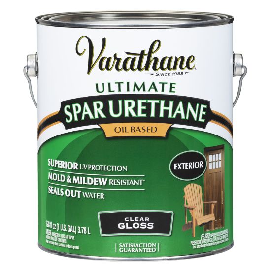 Picture of Varathane Ultimate Oil-Based Spar Urethane, 275 VOC, 1 Gallon, Clear Gloss, Pack Of 2 Cans