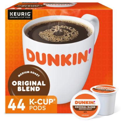 Picture of Dunkin Donuts Single-Serve Coffee K-Cup, Original Blend, Carton Of 44