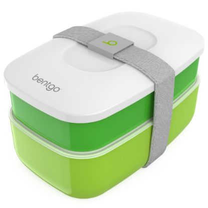 Picture of Bentgo Classic All-In-One Lunch Box Container, 3-13/16inH x 4-3/4inW x 7-1/8inD, Green