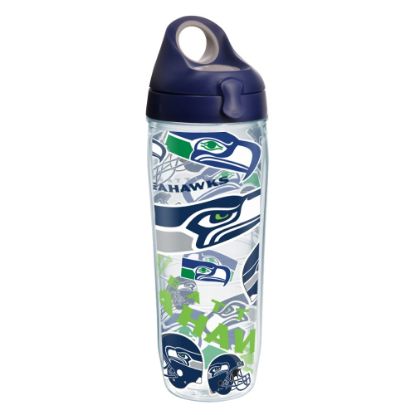 Picture of Tervis NFL All-Over Water Bottle With Lid, 24 Oz, Seattle Seahawks