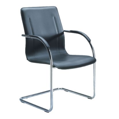 Picture of Boss Office Products Side Chairs, Black/Chrome, Set Of 4