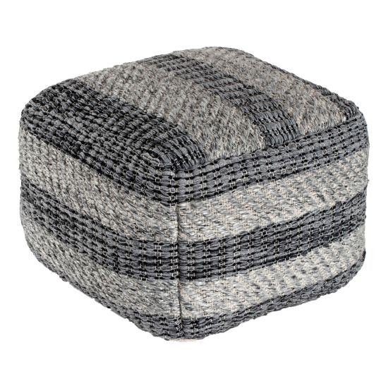 Picture of Anji Mountain I Got Stripes Pouf Ottoman, Gray