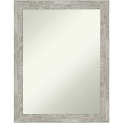 Picture of Amanti Art Narrow Non-Beveled Rectangle Framed Bathroom Wall Mirror, 27-1/2in x 21-1/2in, Dove Graywash