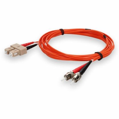 Picture of AddOn 4m SC to ST OM1 Orange Patch Cable - Patch cable - SC/UPC multi-mode (M) to ST/UPC multi-mode (M) - 4 m - fiber optic - duplex - 62.5 / 125 micron - OM1 - halogen-free - orange