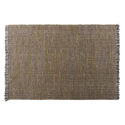 Picture of Baxton Studio Nurten Handwoven Hemp Blend Area Rug, 63in x 90-5/8in, Yellow/Gray