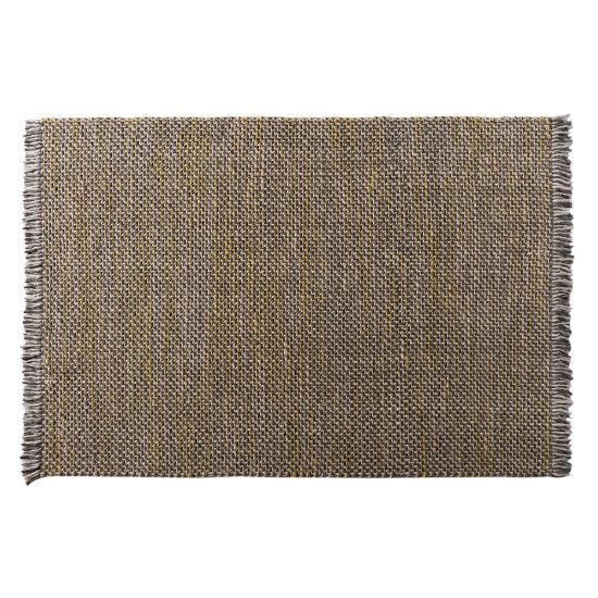 Picture of Baxton Studio Nurten Handwoven Hemp Blend Area Rug, 63in x 90-5/8in, Yellow/Gray