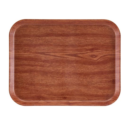 Picture of Cambro Camtray Rectangular Serving Trays, 14in x 18in, Country Oak, Pack Of 12 Trays