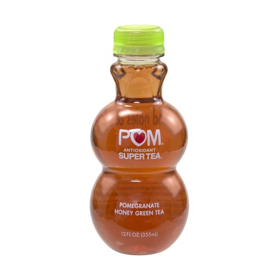 Picture of Pom Antioxidant Super Tea Pomegranate Tea, Honey Green Tea, 12 Oz, Carton Of 6