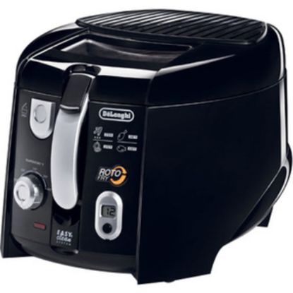 Picture of DeLonghi RotoFry D28313UXBK Deep Fryer - 1.50 lb Food - Black, Silver