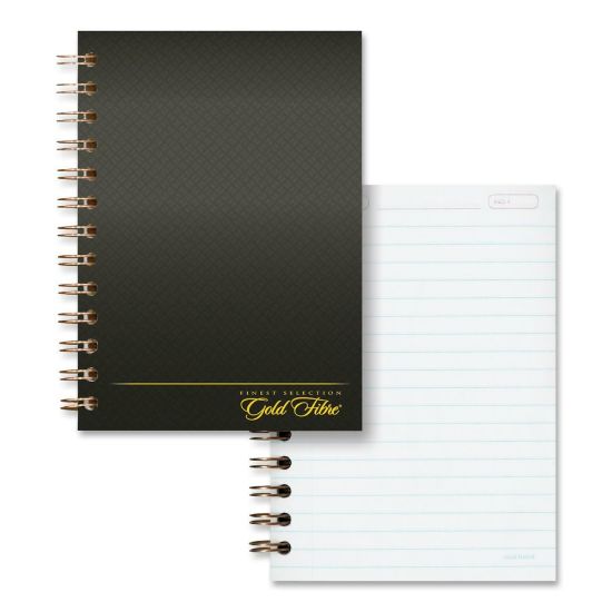 Picture of Ampad Gold Fibre Designer Personal Pocket Notebook, 5in x 7in, 100 Sheets, Burgundy