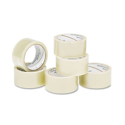 Picture of SKILCRAFT Economy-Grade Packaging Tape, 2in x 55 Yd., Clear, Pack Of 6 (AbilityOne 7510-01-579-6871)