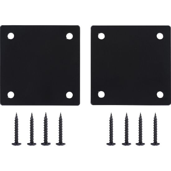 Picture of Lorell Mounting Plate for Modular Device - Black - 2 / Pack - Iron