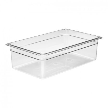 Picture of Cambro Camwear Polycarbonate Full Size Food Pans, Clear, Pack Of 6 Pans