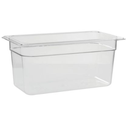 Picture of Cambro Camwear Polycarbonate 1/3 Size Food Pans, Clear, Pack Of 6 Pans