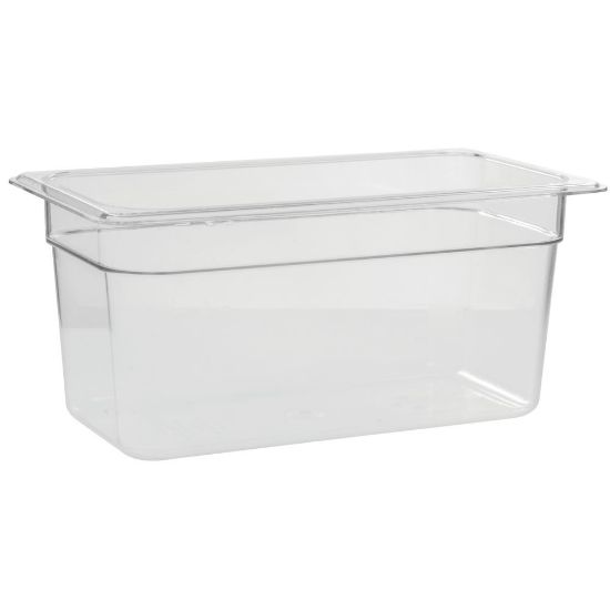 Picture of Cambro Camwear Polycarbonate 1/3 Size Food Pans, Clear, Pack Of 6 Pans