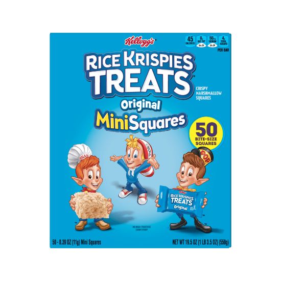 Picture of Rice Krispies Treats Original Mini Squares, 0.39 Oz, Box Of 50