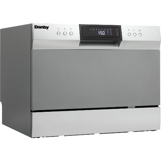 Picture of Danby 6 Place Setting Dishwasher - Countertop - 6 Place Settings - 54 dB - Silver, Black