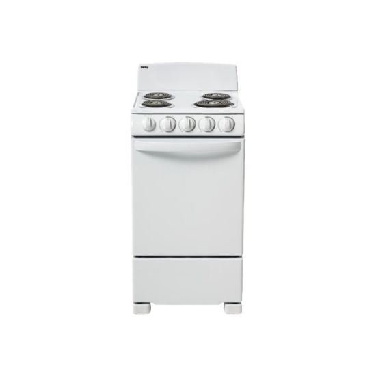 Picture of Danby DER202W - Range - freestanding - niche - width: 20 in - depth: 25 in - height: 36 in - with self-cleaning - white