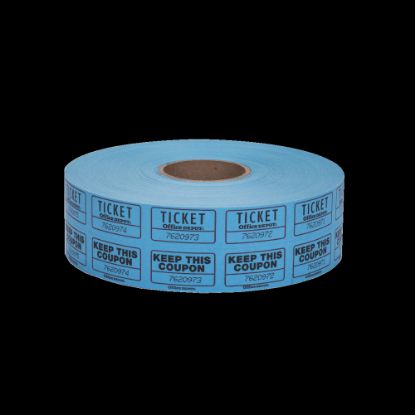 Picture of Office Depot Brand Ticket Roll, Double Coupon, Roll Of 2,000 Tickets, Assorted (No Color Choice)