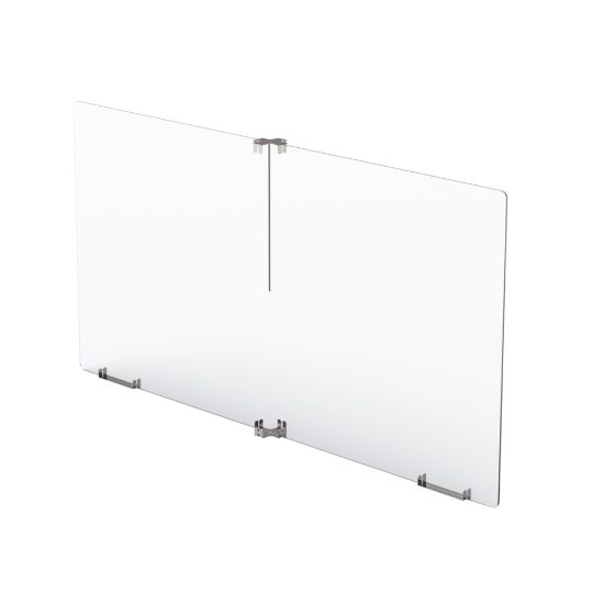 Picture of MARVEL 1-Panel Modular Divider Sneeze Guard, 24in x 30in, Silver/Clear