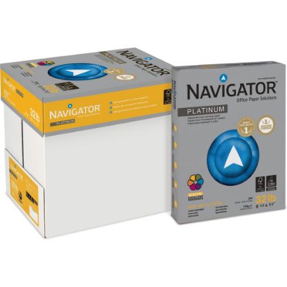 Picture of Navigator Platinum Office Multi-Use Printer & Copy Paper, 5 Reams, Bright White, Letter (8.5in x 11in),, 2000 Sheets Per Case, 32 Lb